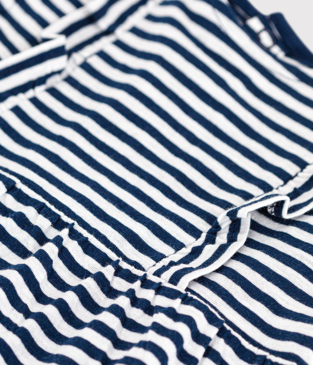 ss striped ruffle dress