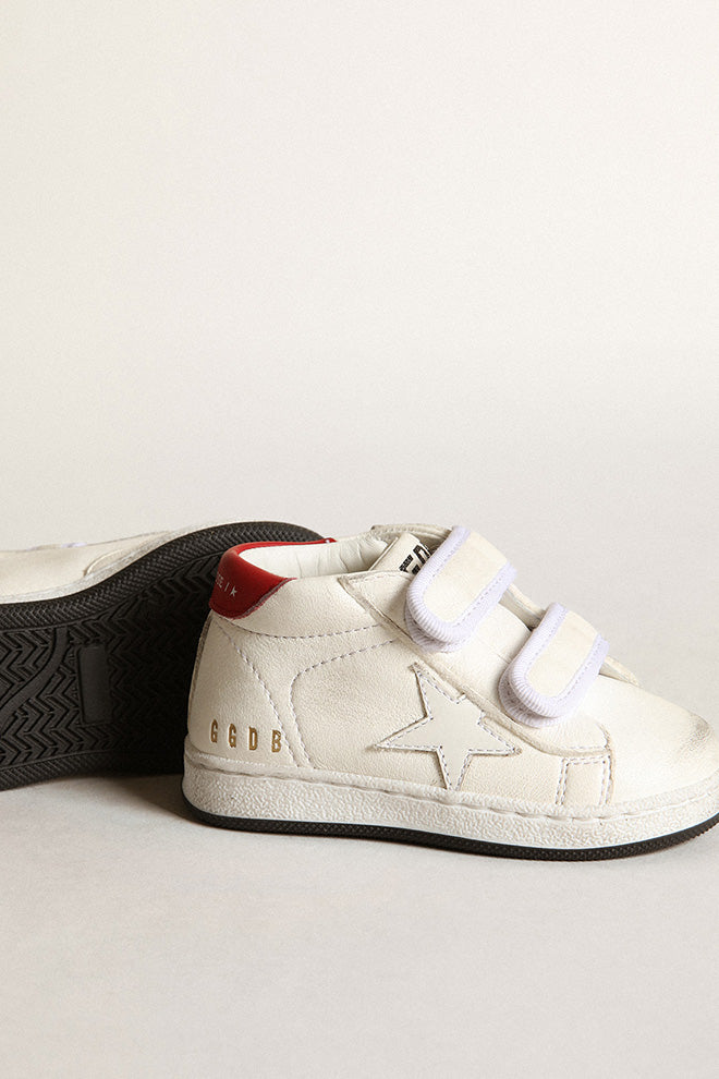 june sneakers white red