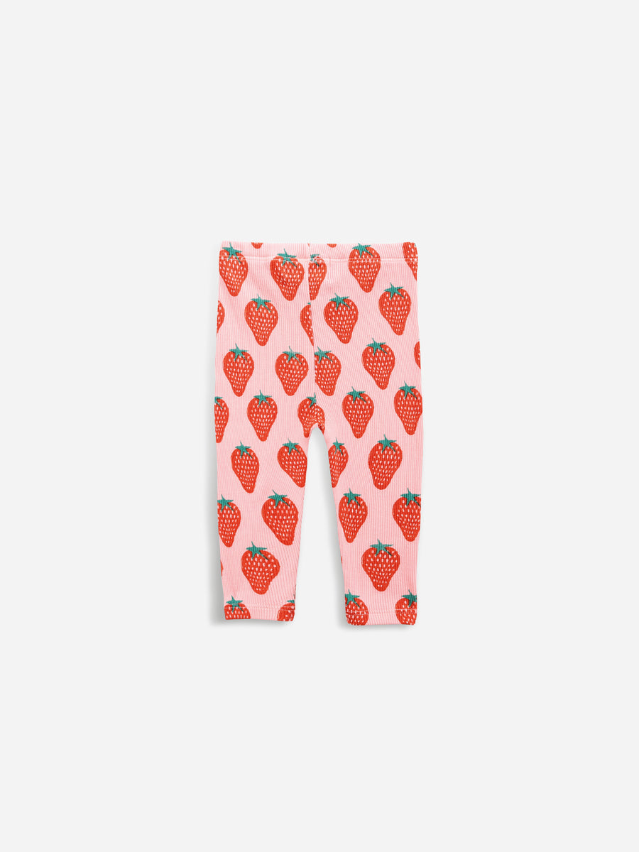 baby strawberry all over leggings