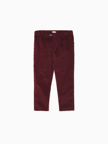 baby benito trouser burgundy