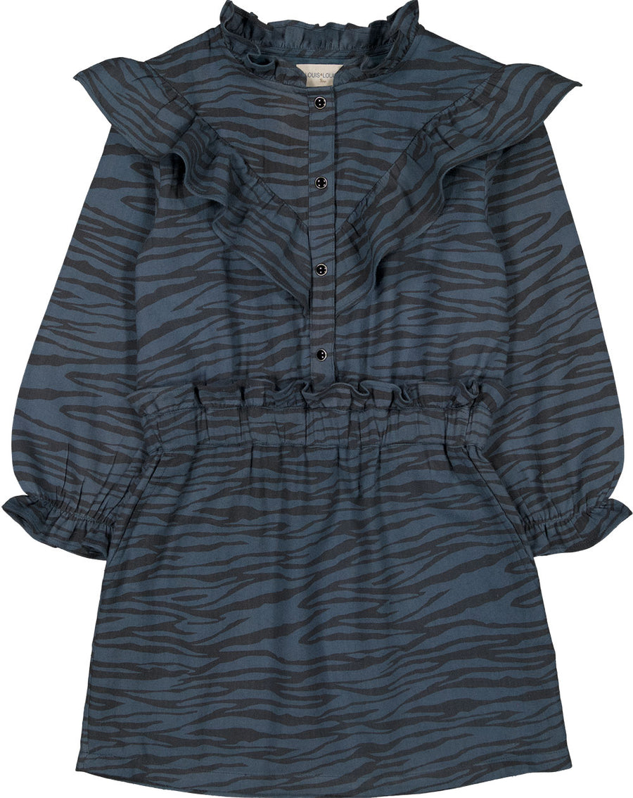 zebra folk dress