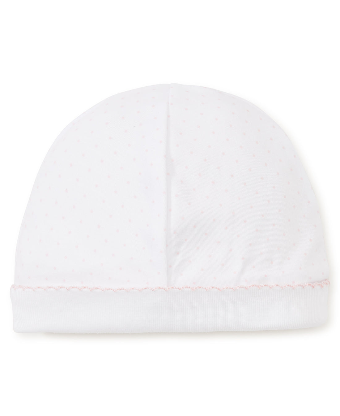 dots print hat white pink
