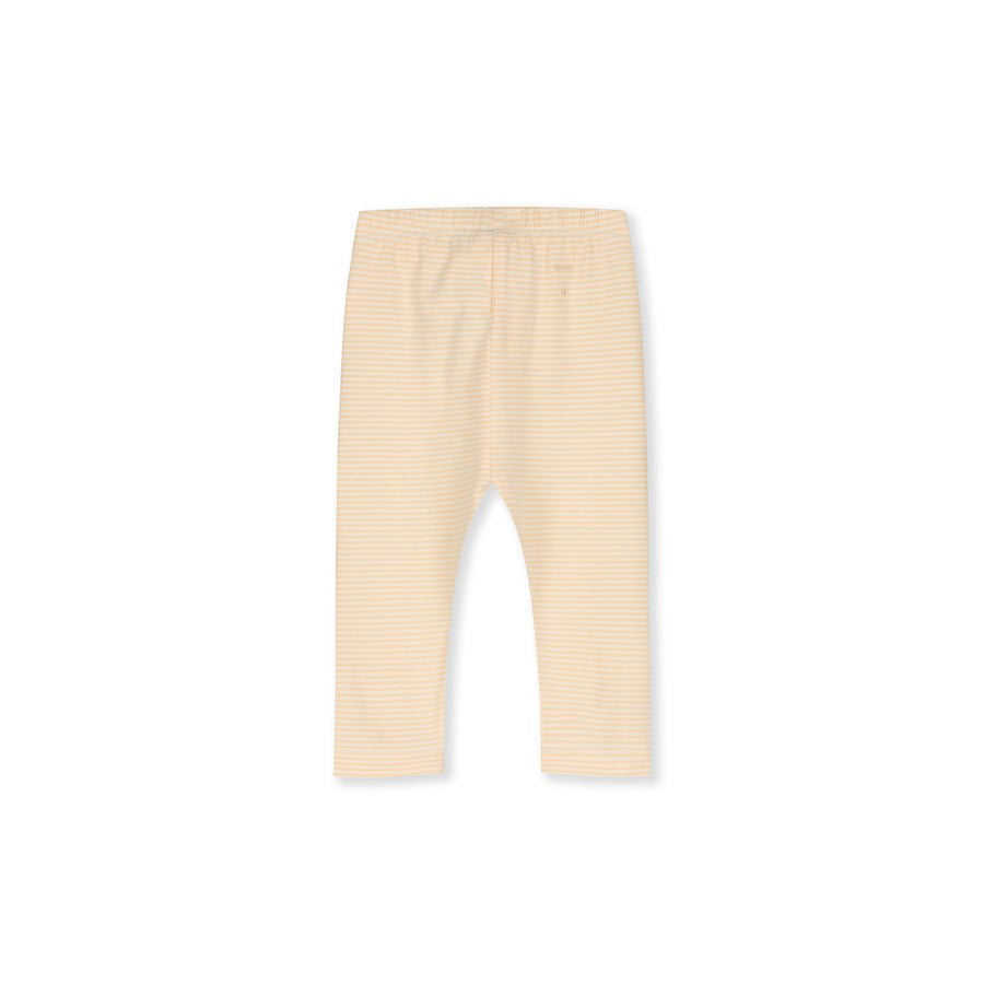 baby striped leggings apricot