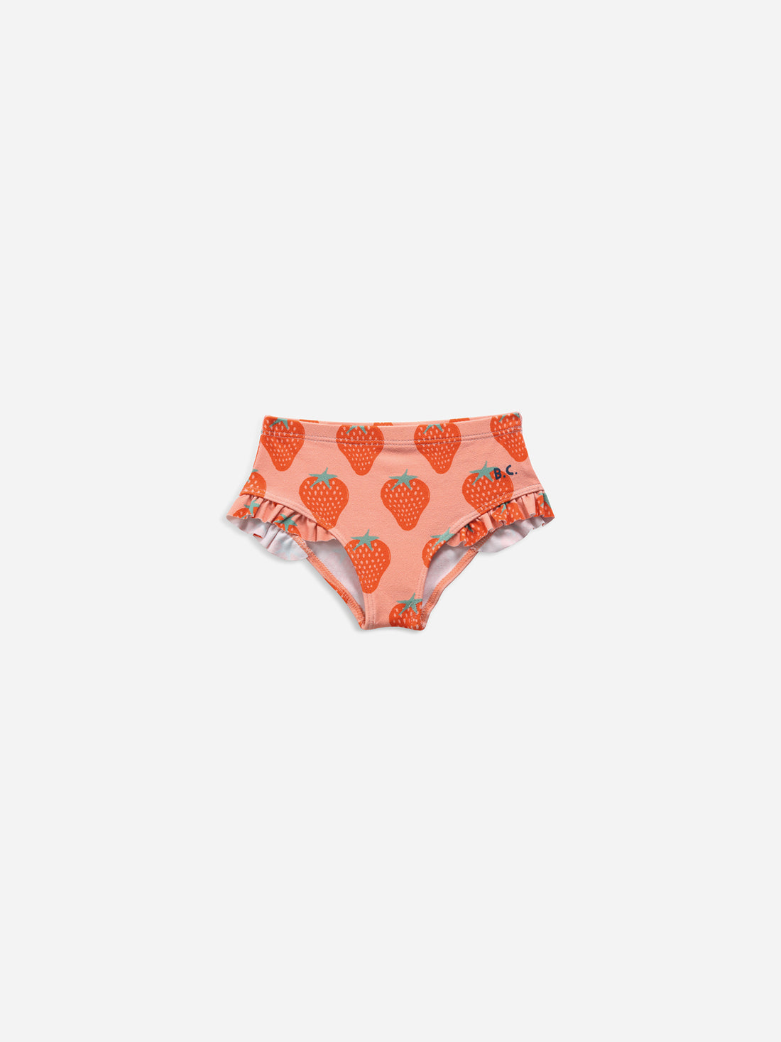 strawberry all over ruffle swim bottoms