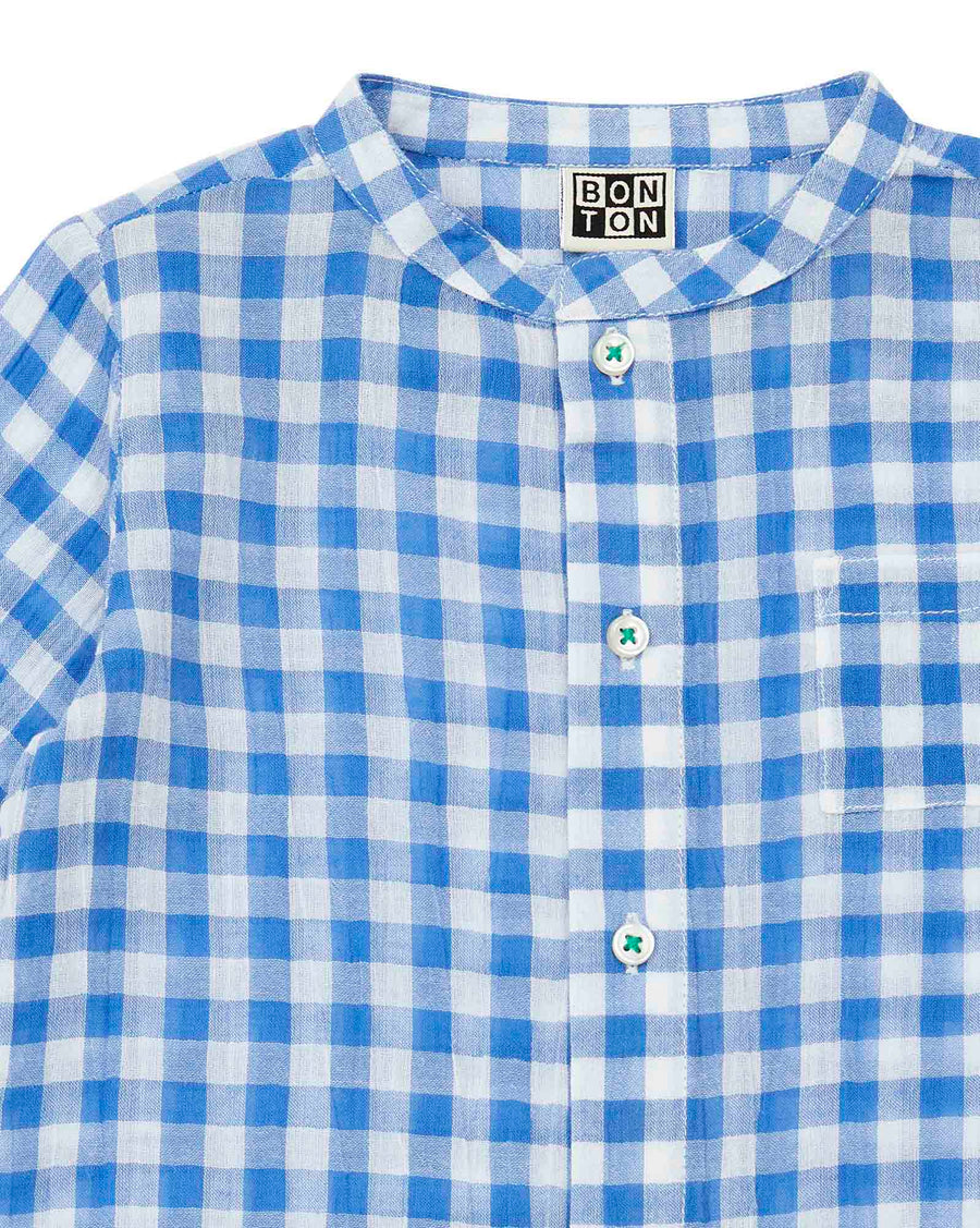 tunic vichy bleu