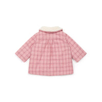 coat carreau rose