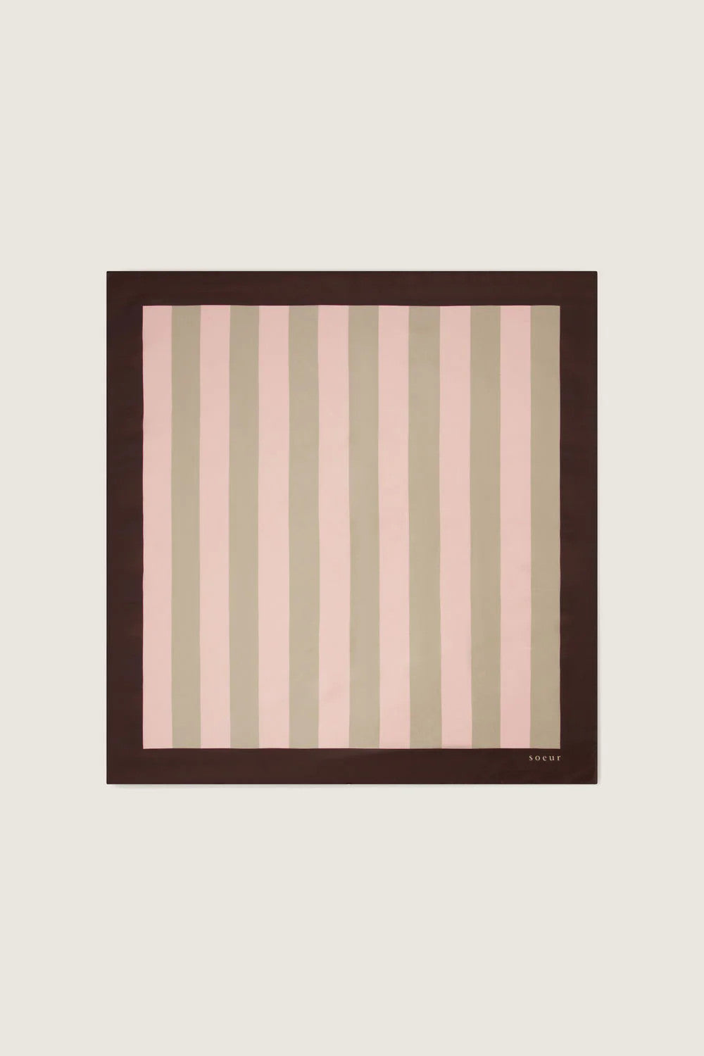 carre scarf marron rose