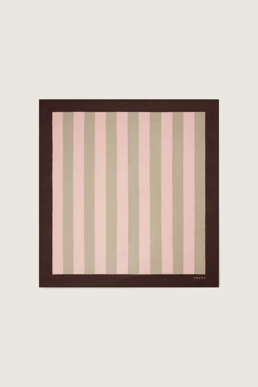 carre scarf marron rose