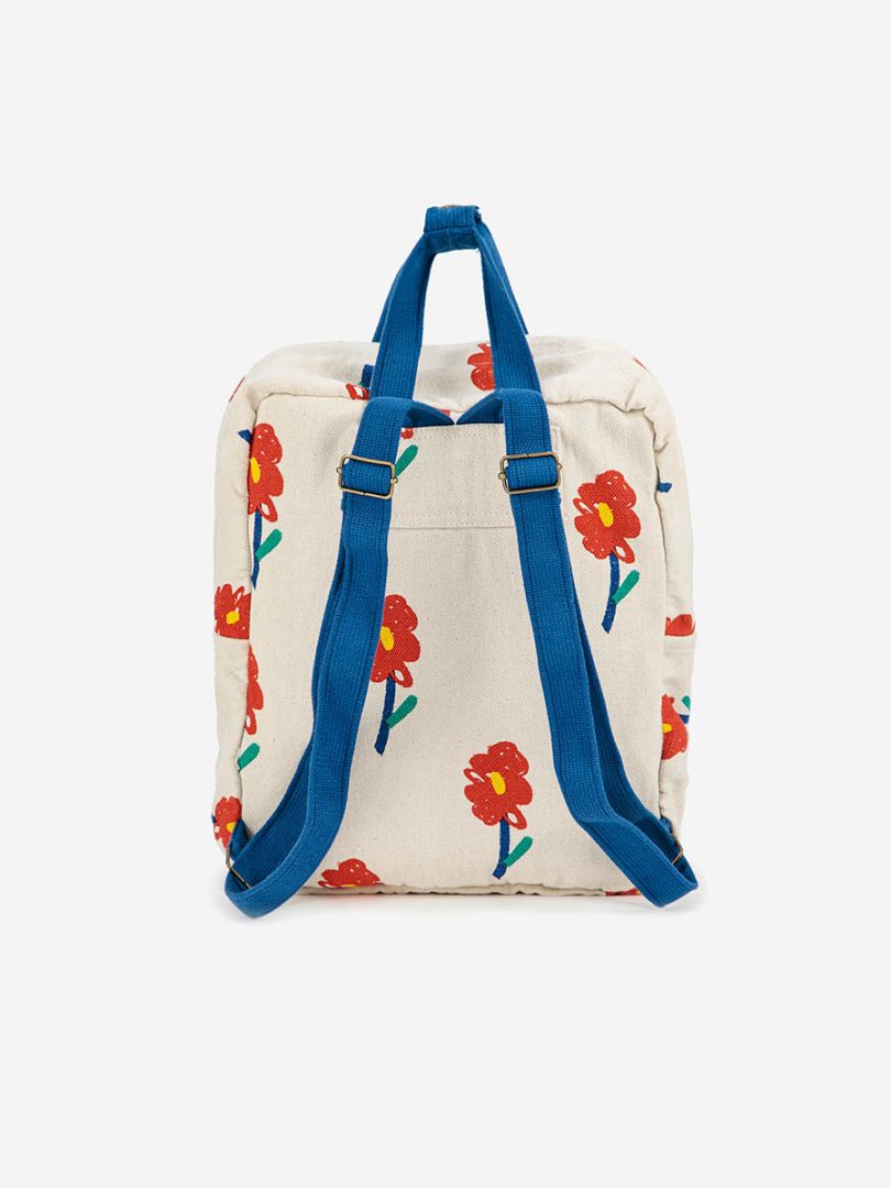 flowers all over school bag