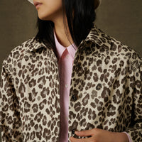 women's privat coat leopard