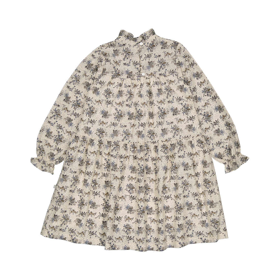 elisabeth dress blue grey flower