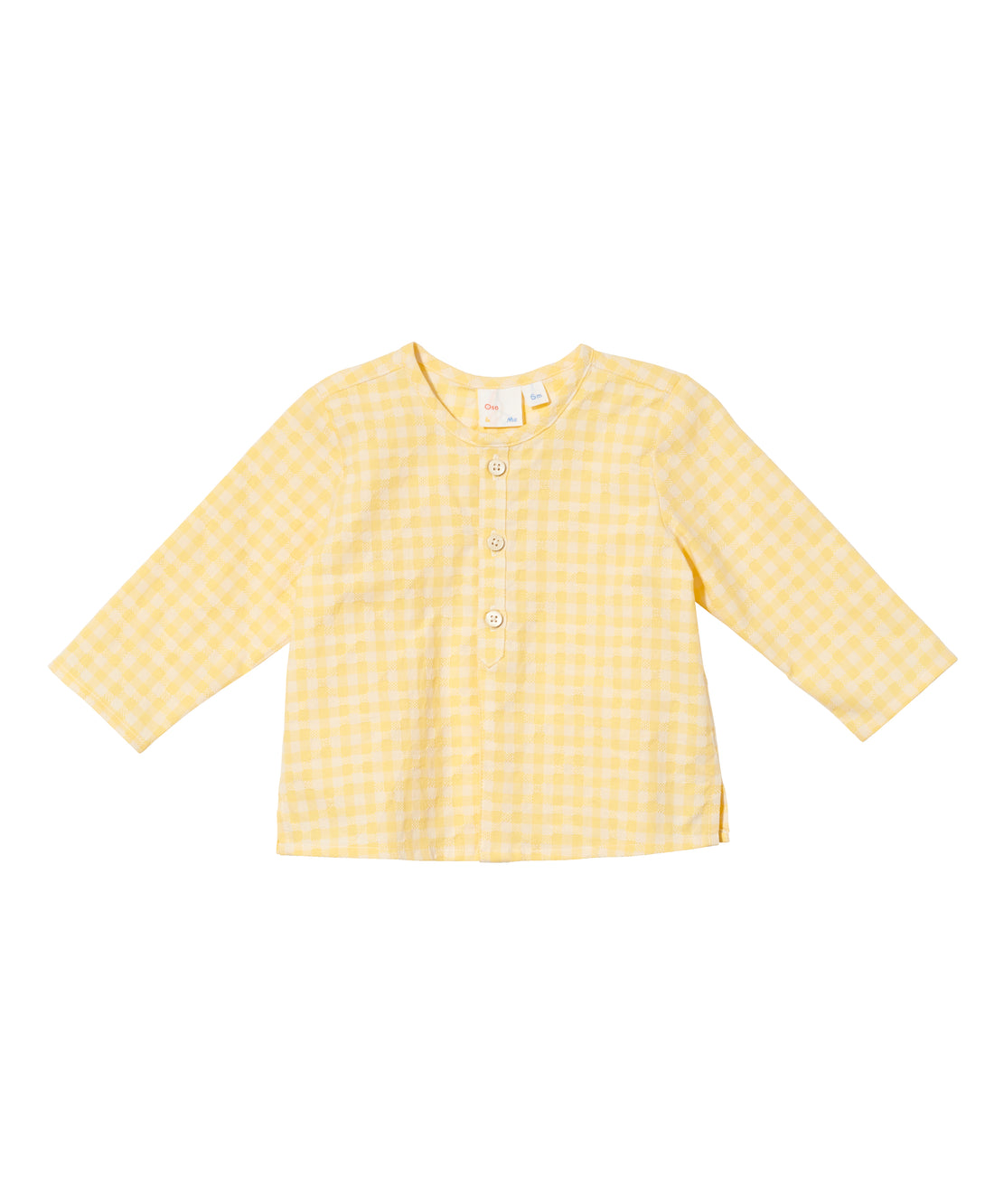 baby lupo shirt yellow check