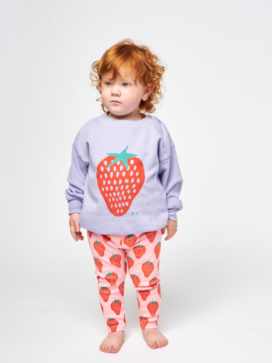 baby strawberry all over leggings