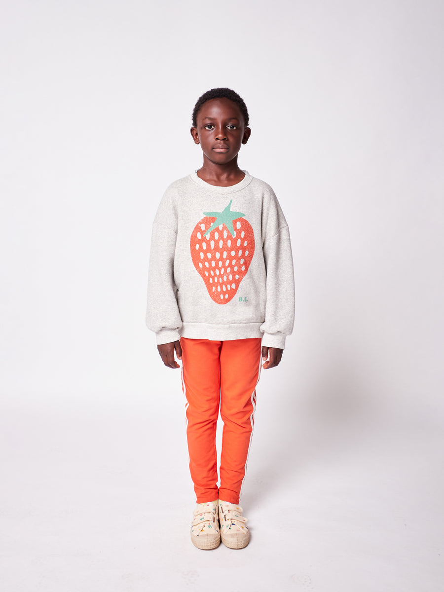 strawberry sweatshirt grey