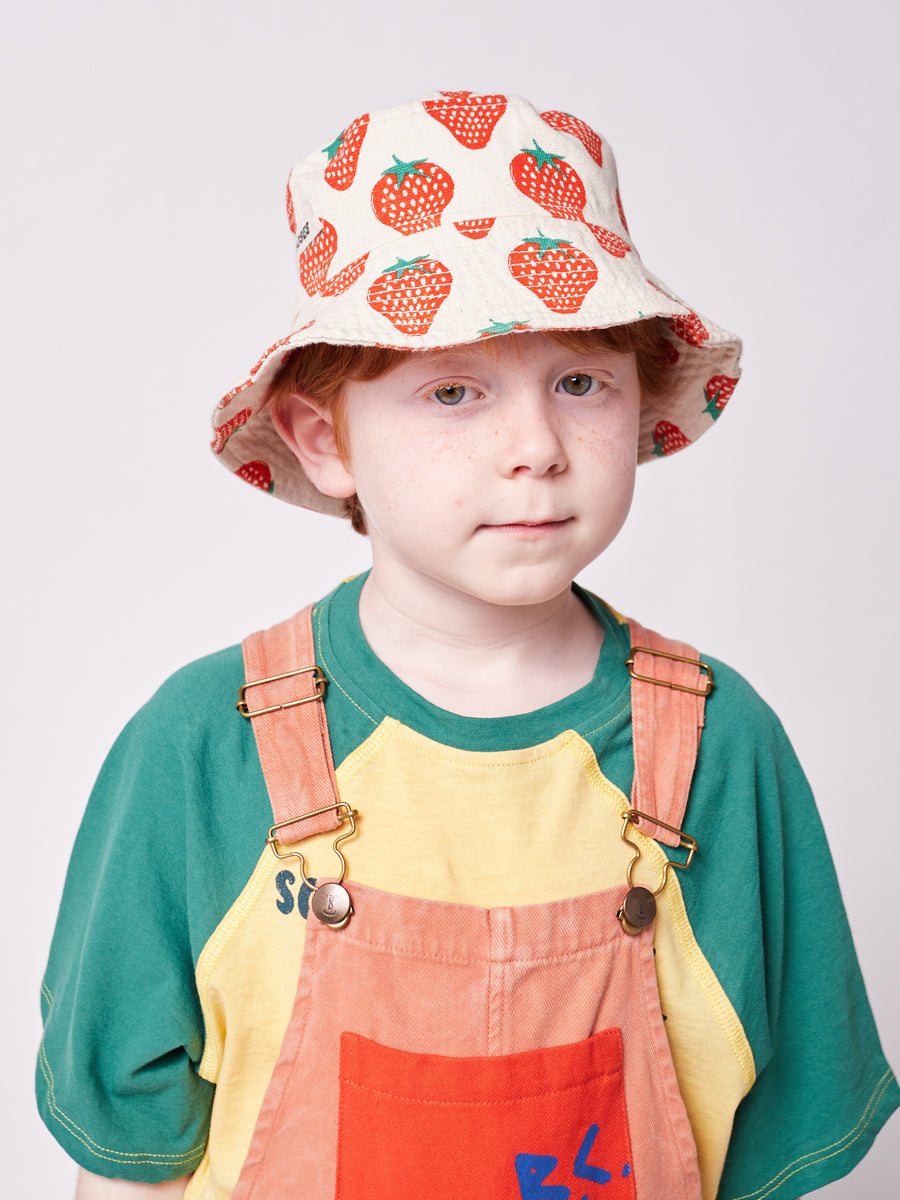 strawberry all over bucket hat
