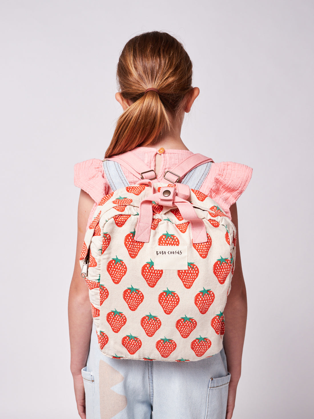 strawberry all over school bag
