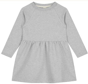 long sleeve dress grey melange