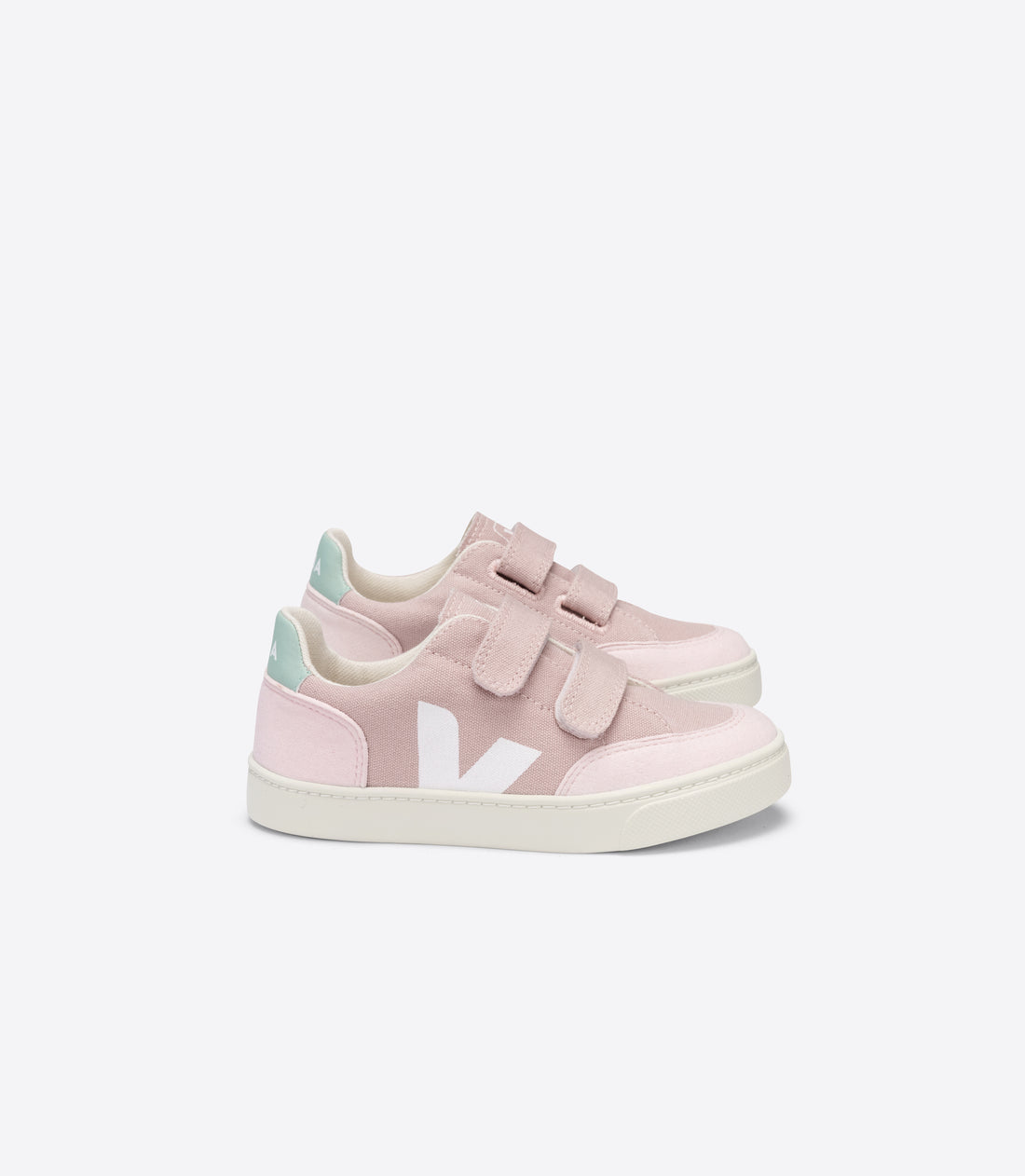 v-12 velcro canvas sneaker white matcha