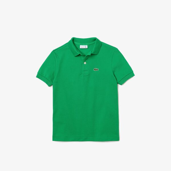 boys green polo shirt
