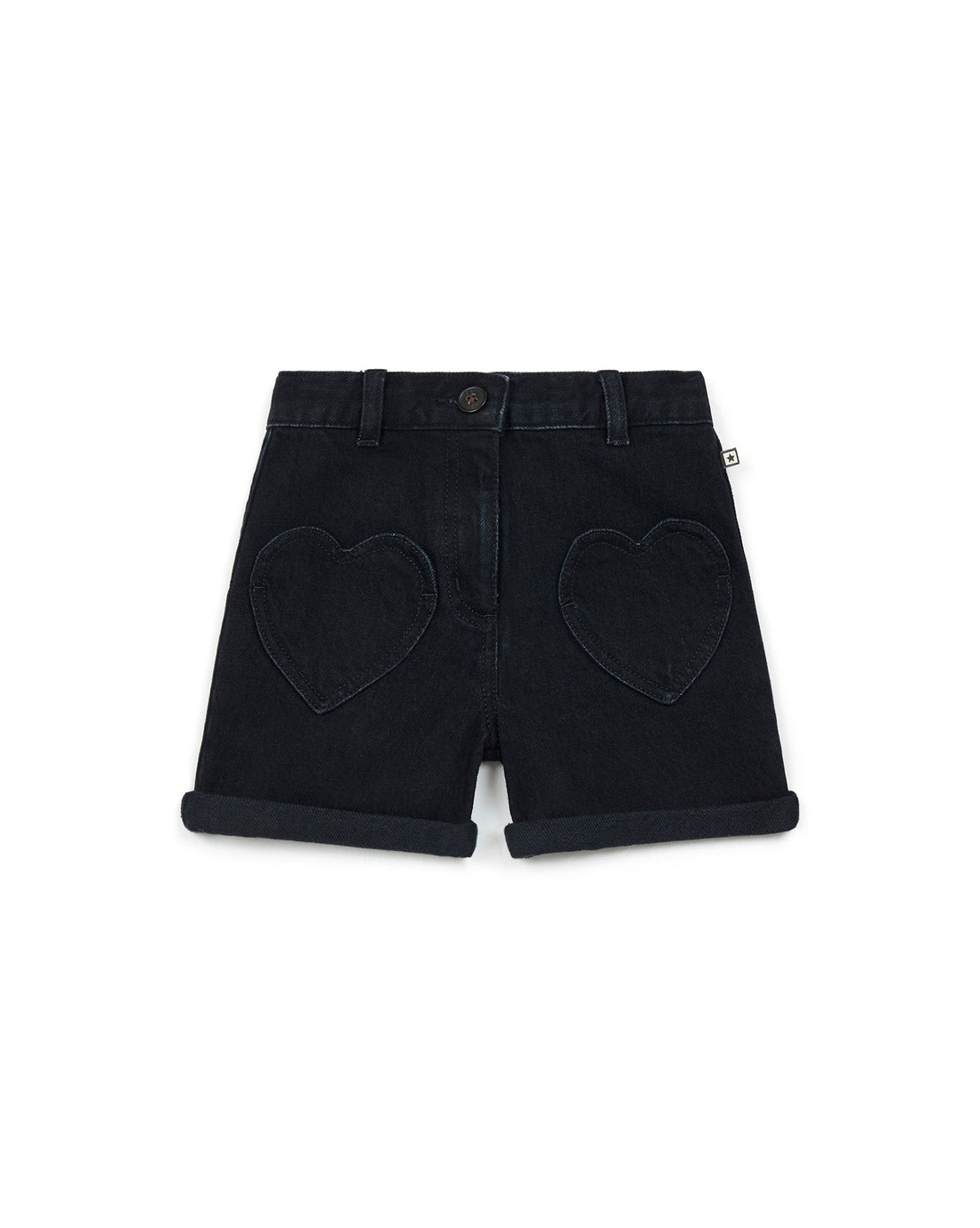 short denim fonce