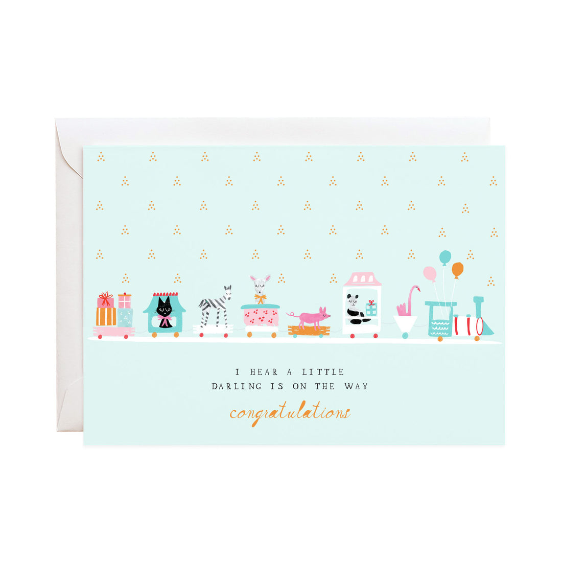 choo choo train greeting card