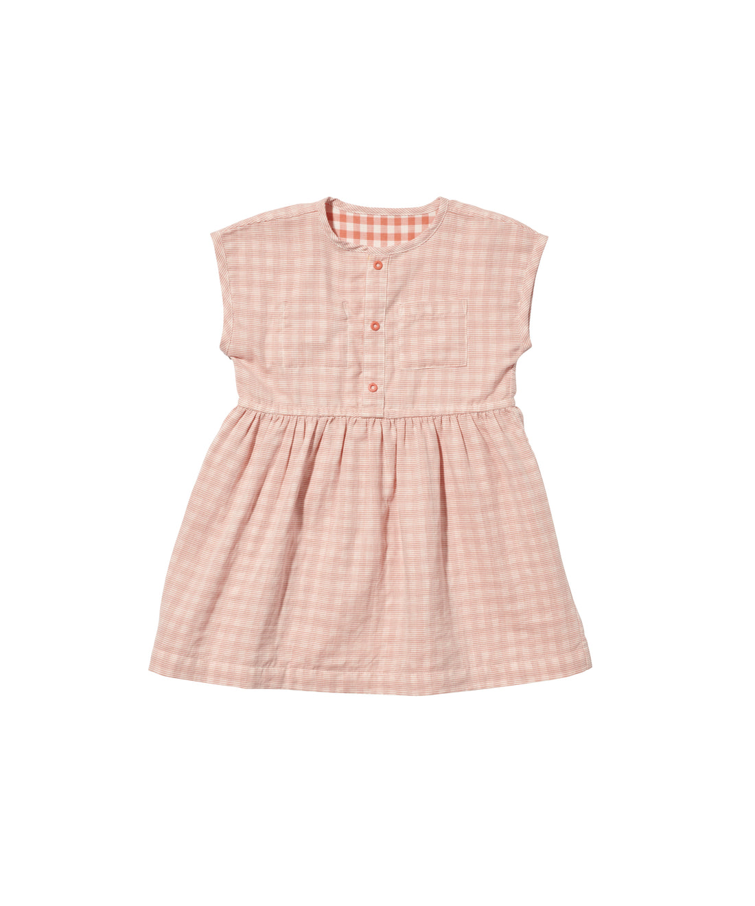 bianca dress melon stripe