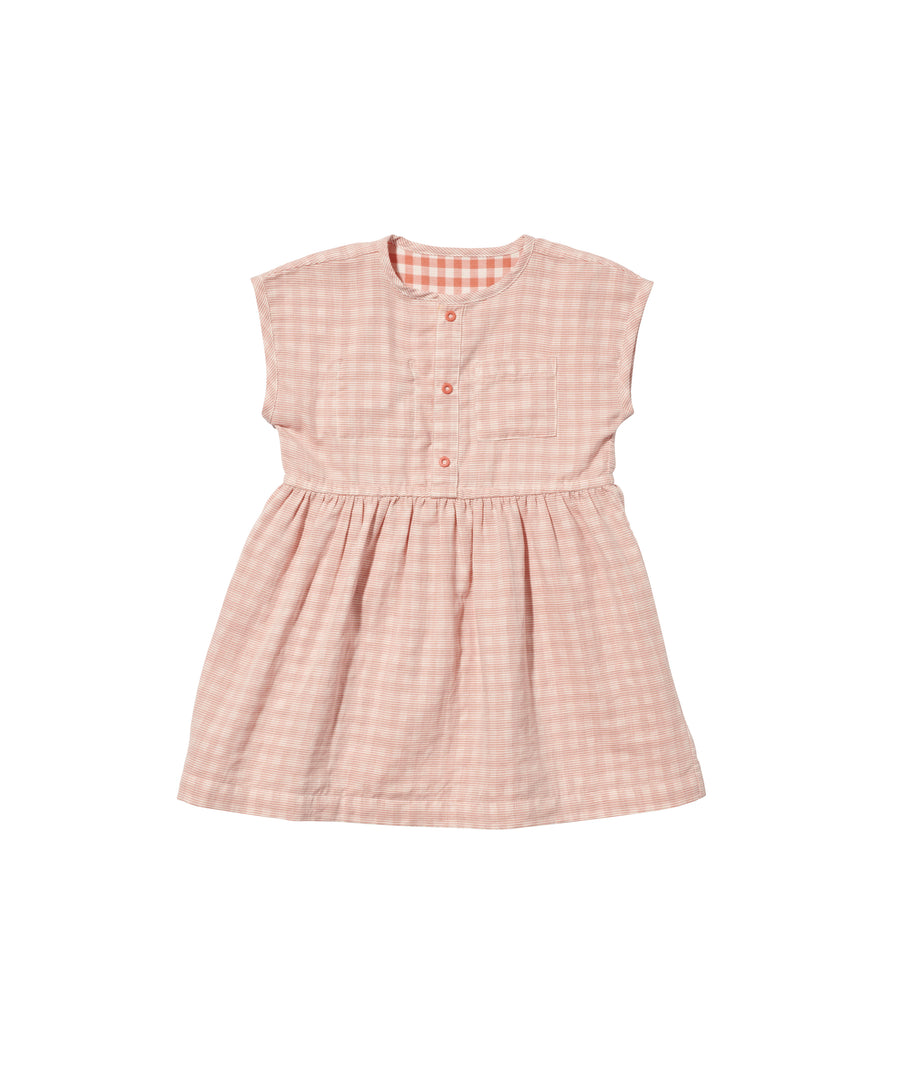 bianca dress melon stripe