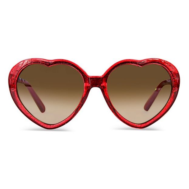 linda sunglasses glitter red