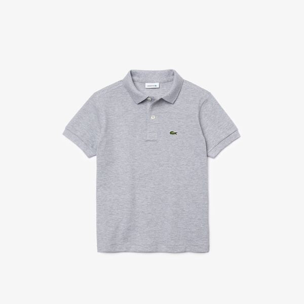 boys gray polo shirt