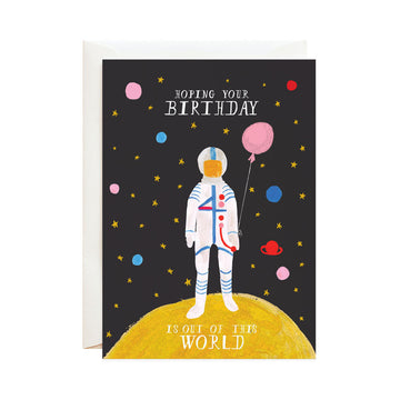 out of this world greeting card