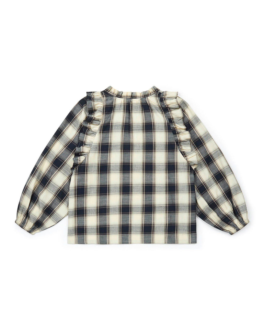 women's blouse carreau creme
