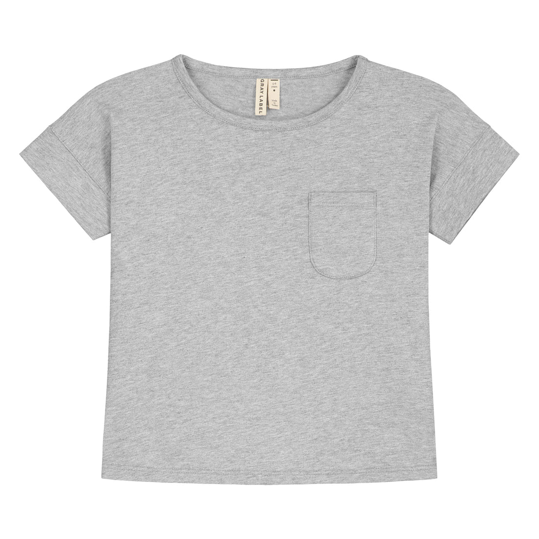 boxy tee grey melange