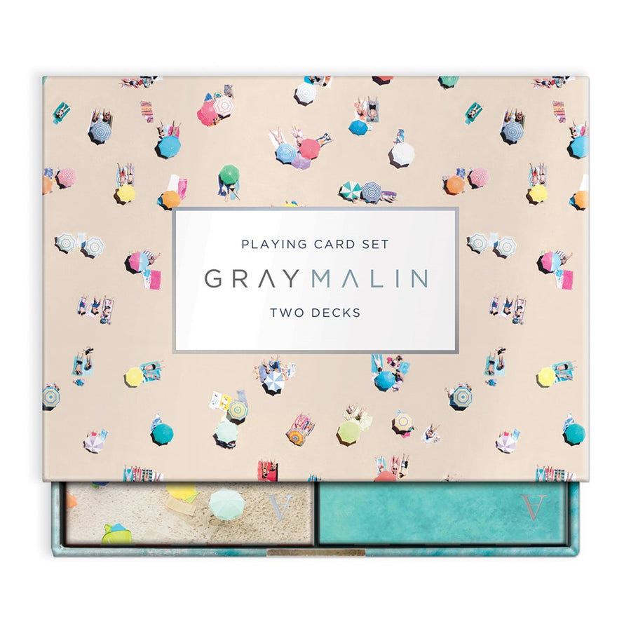 playing cards: gray malin the beach