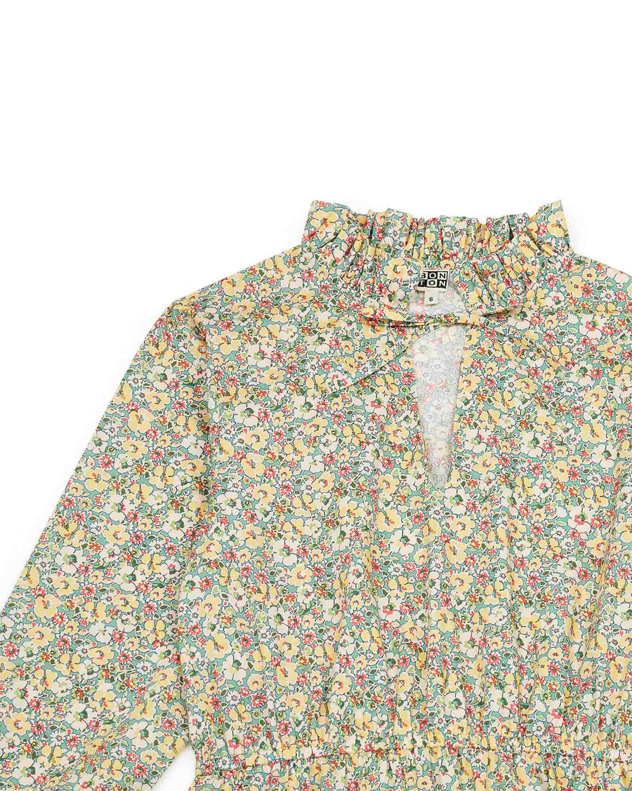 women's grace gold button dress