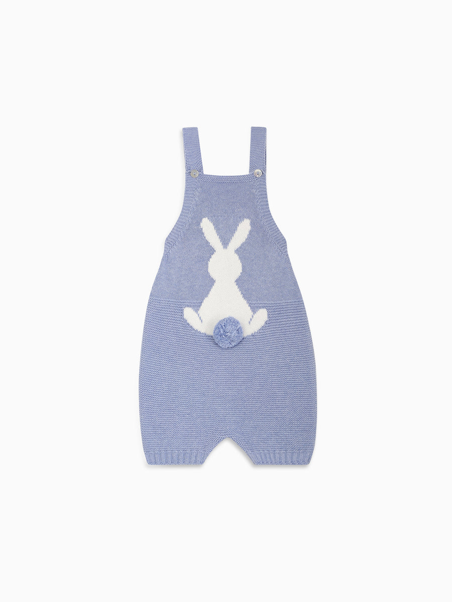 baby crispa knit dungarees blue