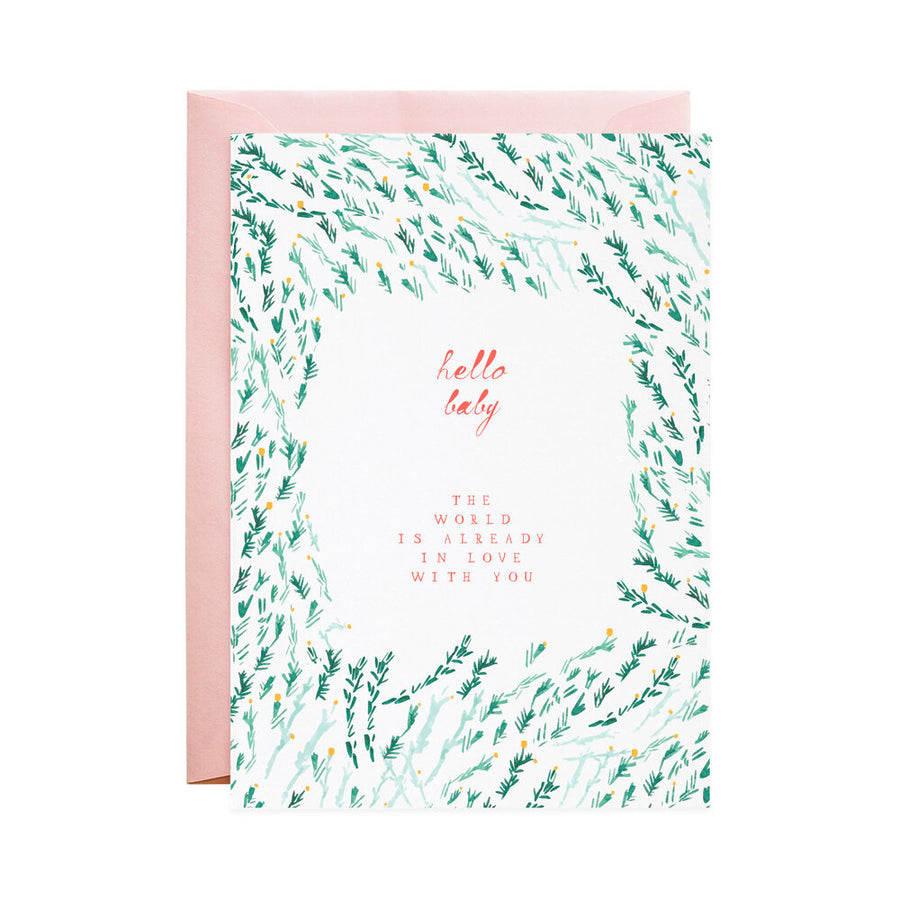 baby and the world- greeting card
