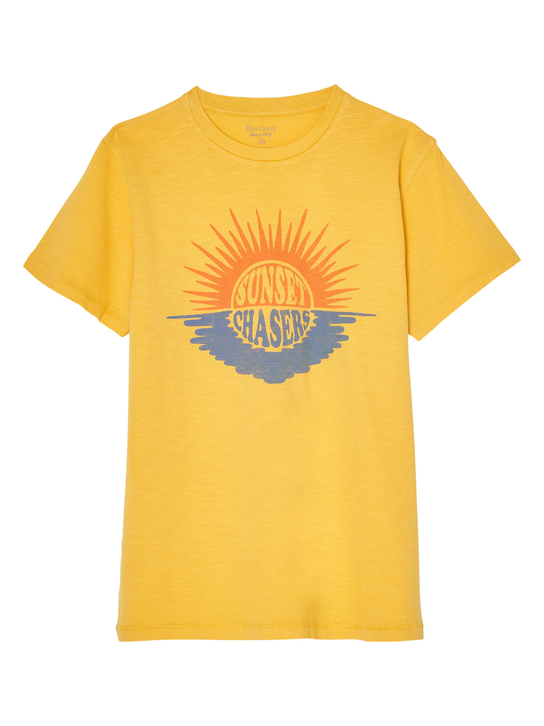 sunset tee gold