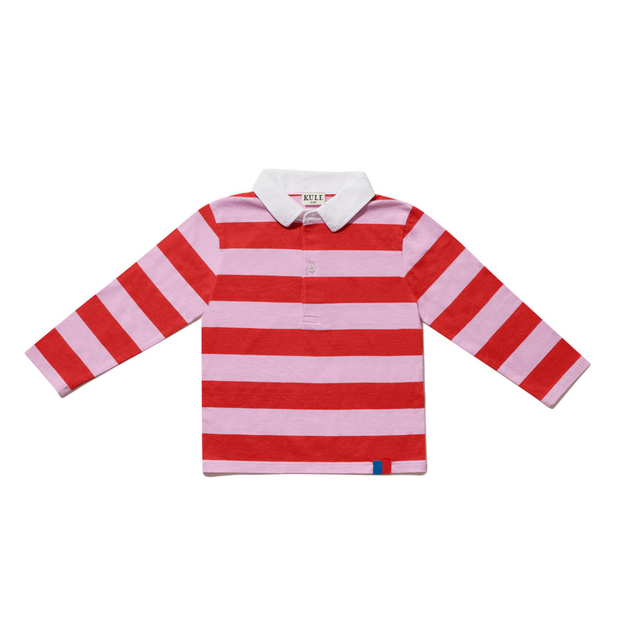 the rugby long sleeve shirt pink poppy