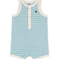 bb striped terry romper