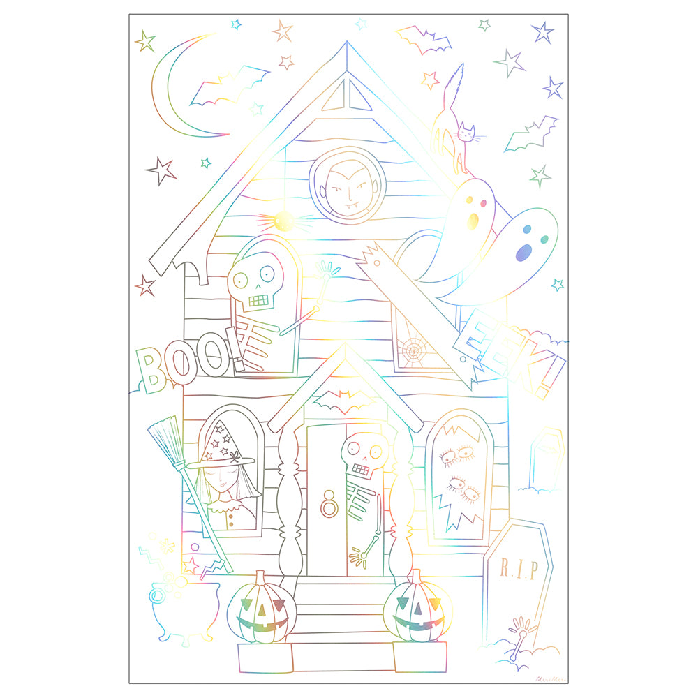 halloween colouring posters