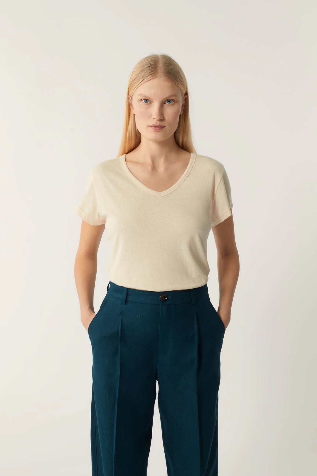 women's dominique tee beige