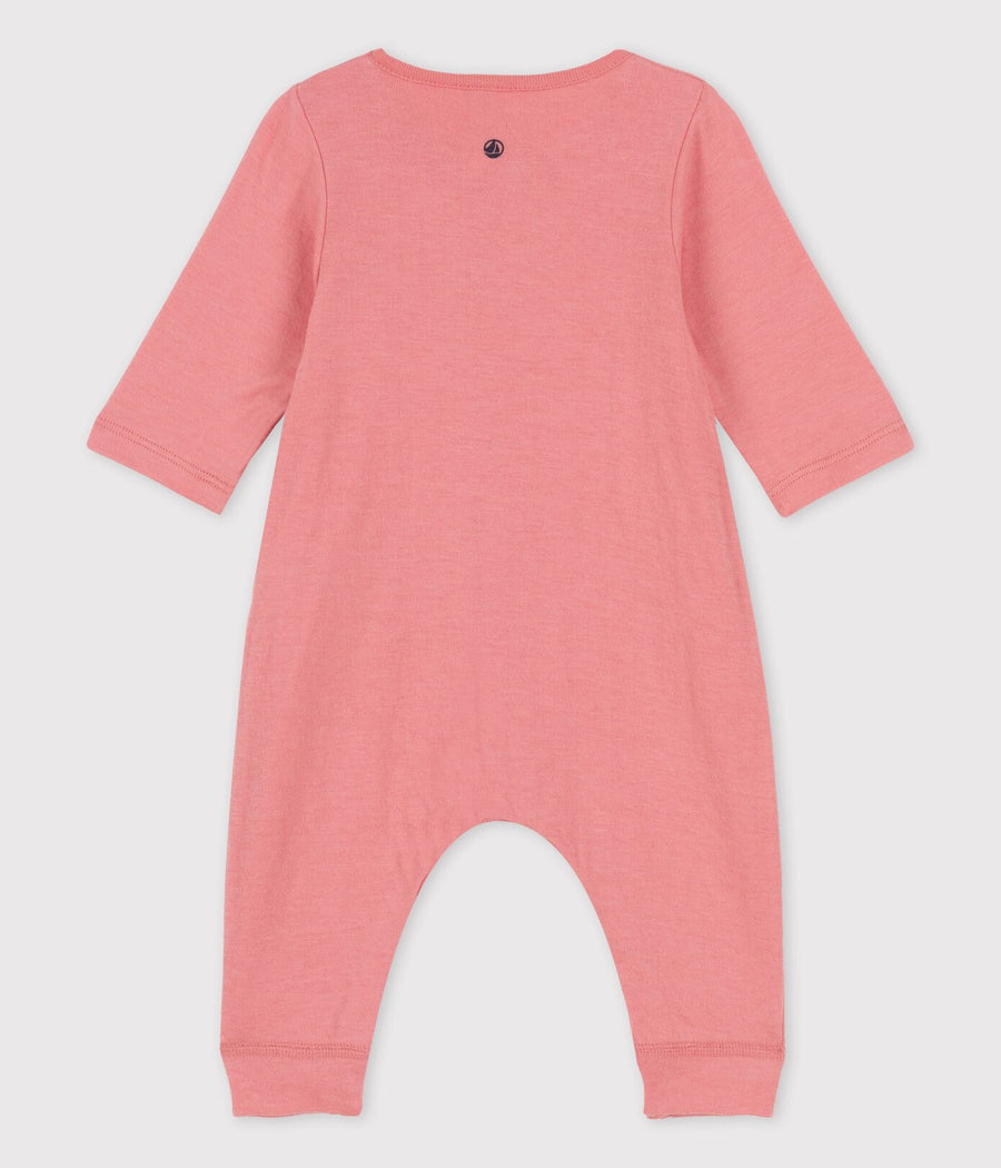 front snap romper papaye