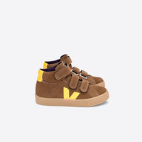 esplar mid suede velcro sneakers brown tonic