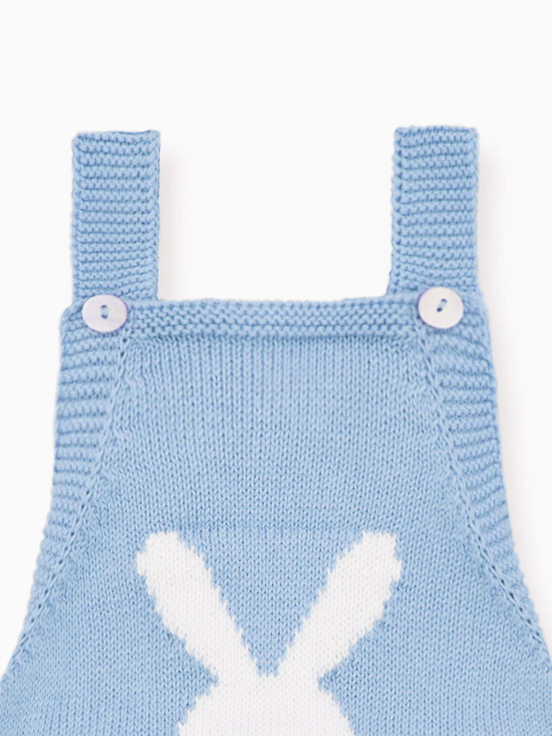 crispa knitted dungarees blue