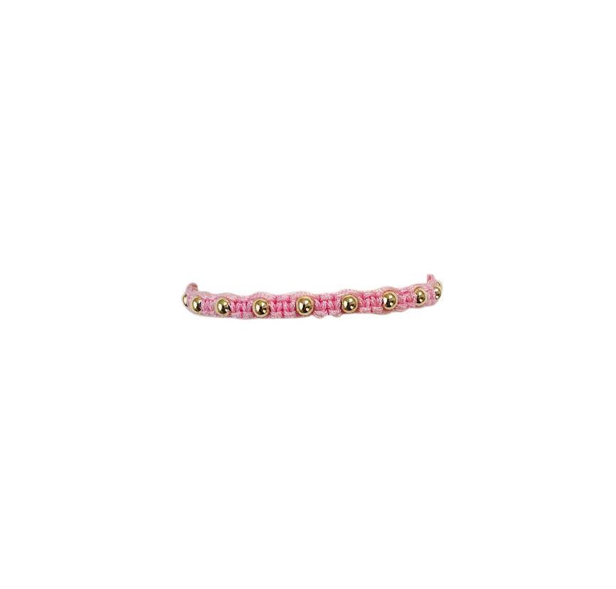 light pink macrame bracelet