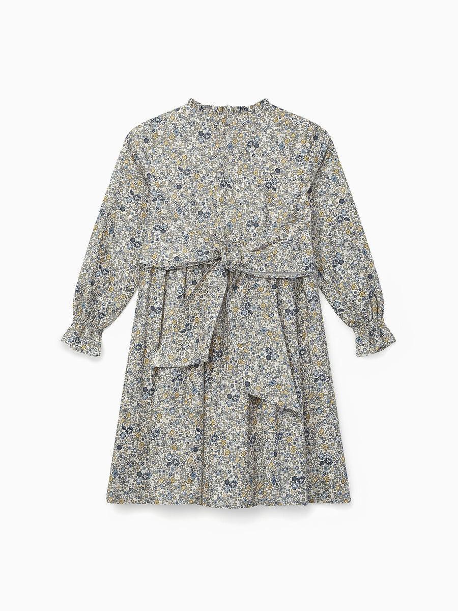 anais smock dress blue floral