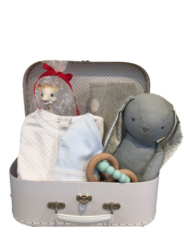 bunny baby boy basket