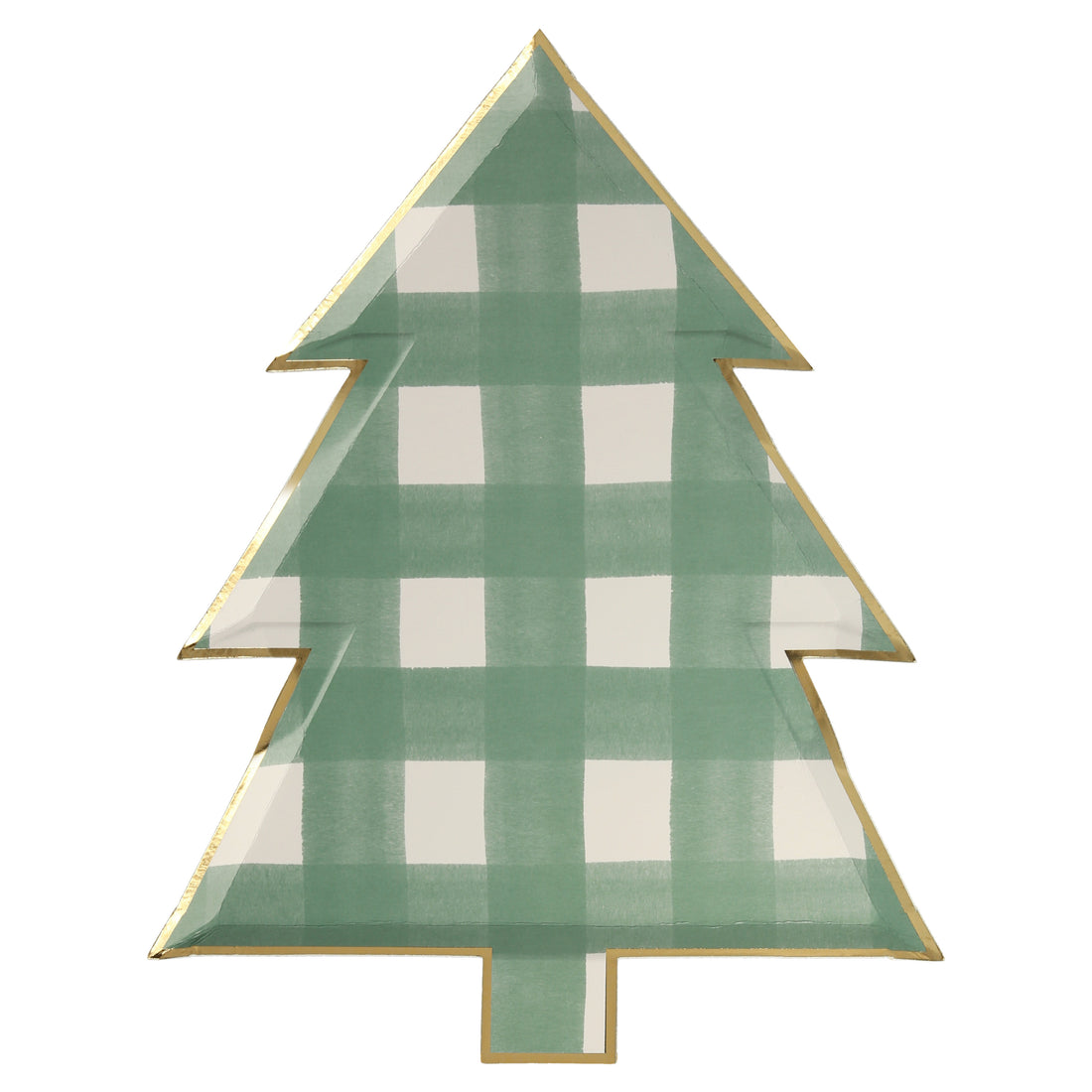 gingham tree large plate