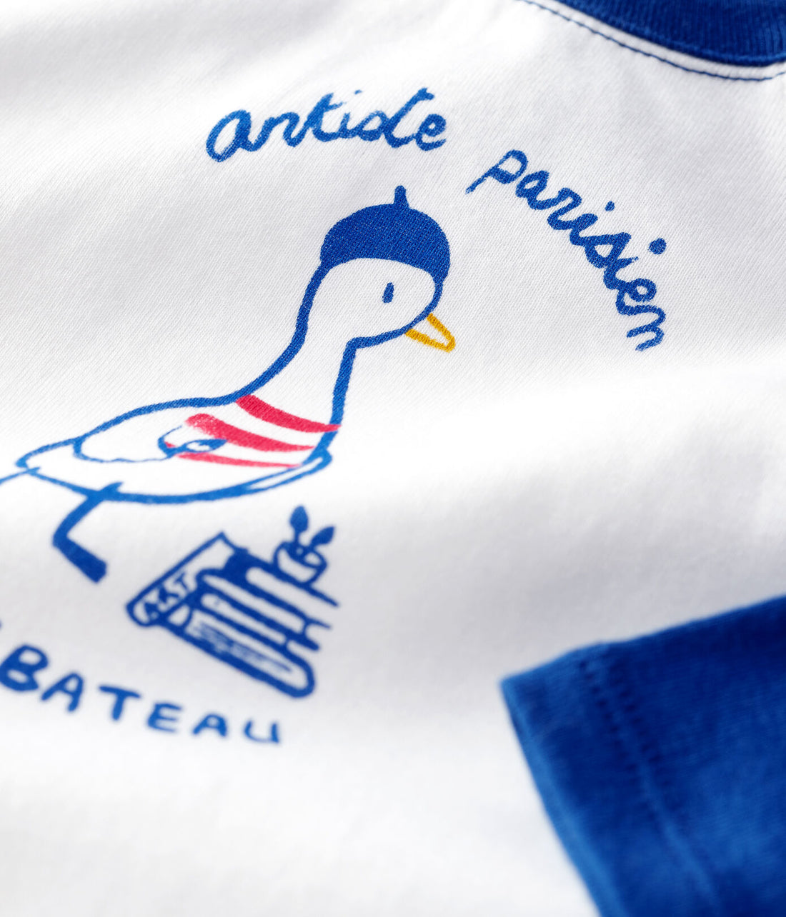 tarko ls contrast sleeves tee with graphic