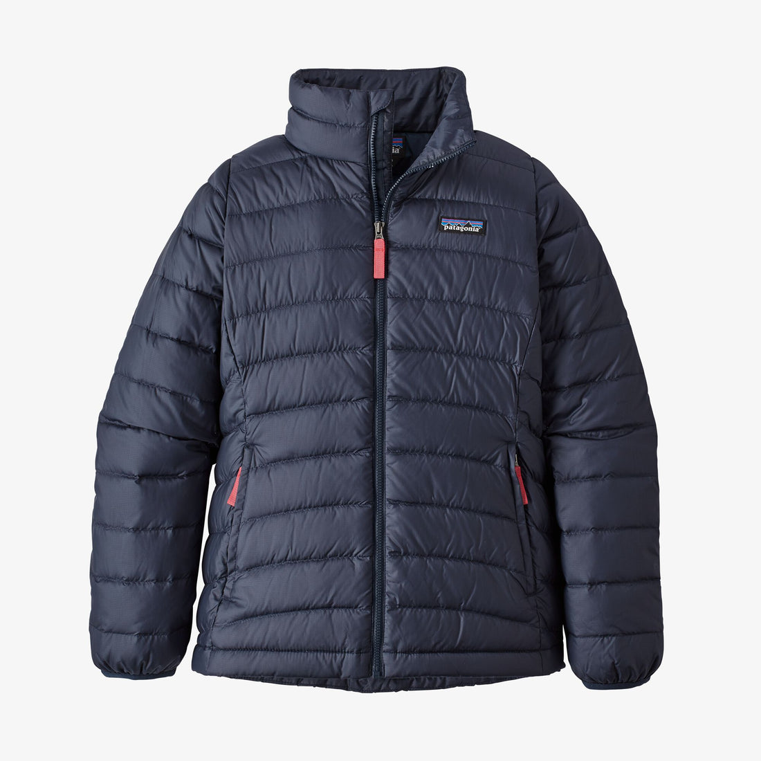 girls' down sweater navy